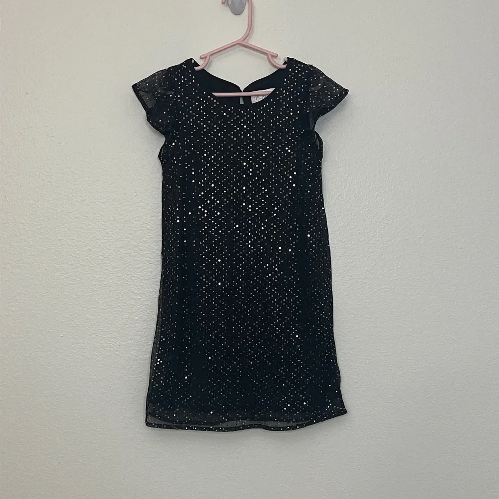 The Children’s Place Girls Sequin Shift Dress - Black 5/6